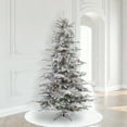 thumbnail image 1 of Vickerman 7.5' Flocked Sierra Fir Artificial Christmas Tree, Multi-Colored LED Dura-Lit lights, 1 of 5