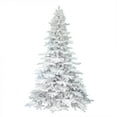 thumbnail image 1 of Vickerman 7.5' Flocked White Spruce Artificial Christmas Tree, Unlit, 1 of 6