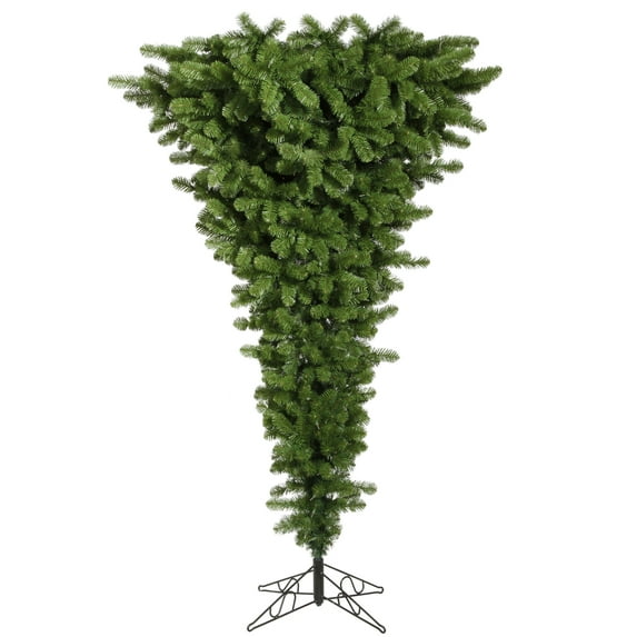 Vickerman 7.5' Green Upside Down Artificial Christmas Tree, Unlit