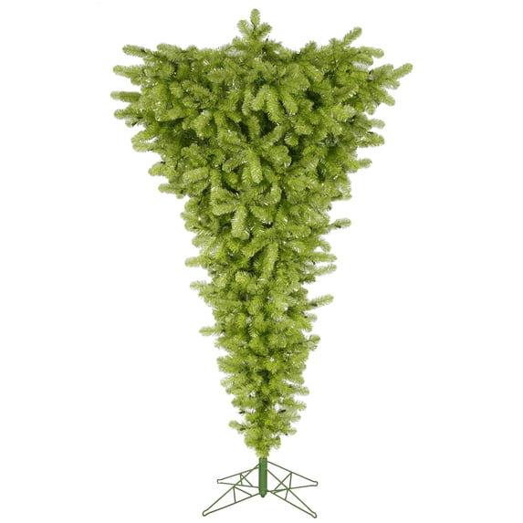 Vickerman 7.5' Lime Upside Down Artificial Christmas Tree, Unlit