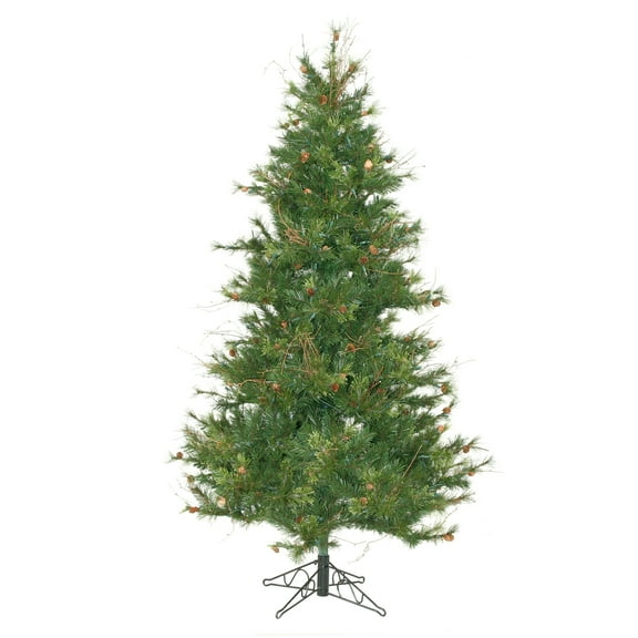 Vickerman 7.5' Mixed Country Pine Slim Artificial Christmas Tree, Unlit