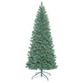 thumbnail image 1 of Vickerman 7.5' Oregon Fir Slim Artificial Christmas Tree, Multi-Colored LED Lights, 1 of 4