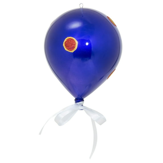 Vickerman 7.5" Purple Dot Balloon Christmas Ornament, 3 per Bag