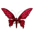 thumbnail image 1 of Vickerman 7.5" Red Glitter Butterfly on Clip, 4 pieces per bag, 1 of 2
