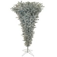 thumbnail image 1 of Vickerman 7.5' Silver Upside Down Artificial Christmas Tree, Unlit, 1 of 2