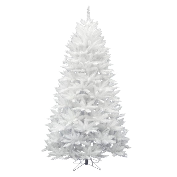 Vickerman 7.5' Sparkle White Spruce Artificial Christmas Tree, Unlit