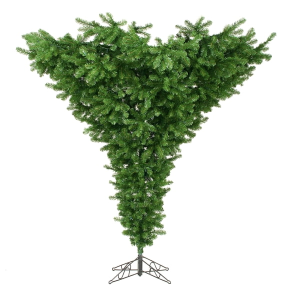 Vickerman 7.5' Upside Down Artificial Christmas Tree, Unlit