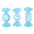 thumbnail image 1 of Vickerman MT252852W 7.5 in. Light Blue Enamel Candy Assortment Ornament - 3 per Bag, 1 of 1