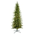 thumbnail image 1 of Vickerman 7.5' x 38" Moutauk Pine Artificial Christmas Pencil Tree, Clear Dura-lit Lights, 1 of 5