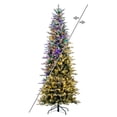 thumbnail image 1 of Vickerman 7.5' x 39" Frosted Wistler Spruce Artificial Pre-Lit Christmas Tree, 500 Color Changing Lights, 1 of 2