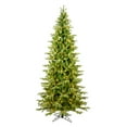 thumbnail image 1 of Vickerman 7.5' x 44" Balsam Spruce Slim Artificial Christmas Tree, Warm White Dura-lit LED Lights, 1 of 4