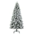 thumbnail image 1 of Vickerman 7.5' x 46" Flocked Jackson Pine Artificial Unlit Christmas Tree., 1 of 5