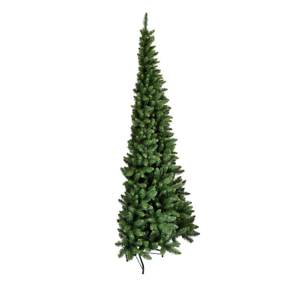 Vickerman 7.5' x 50" Chapel Pine Artificial Christmas Half Tree, Unlit