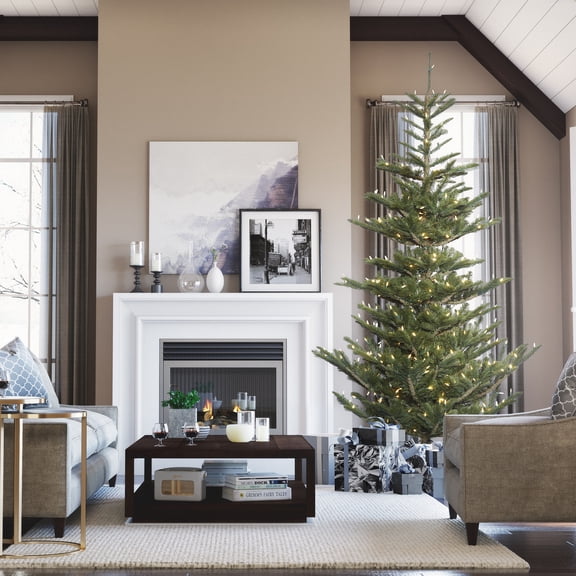 Vickerman 7.5' x 56" Alberta Spruce Artificial Christmas Tree, Unlit