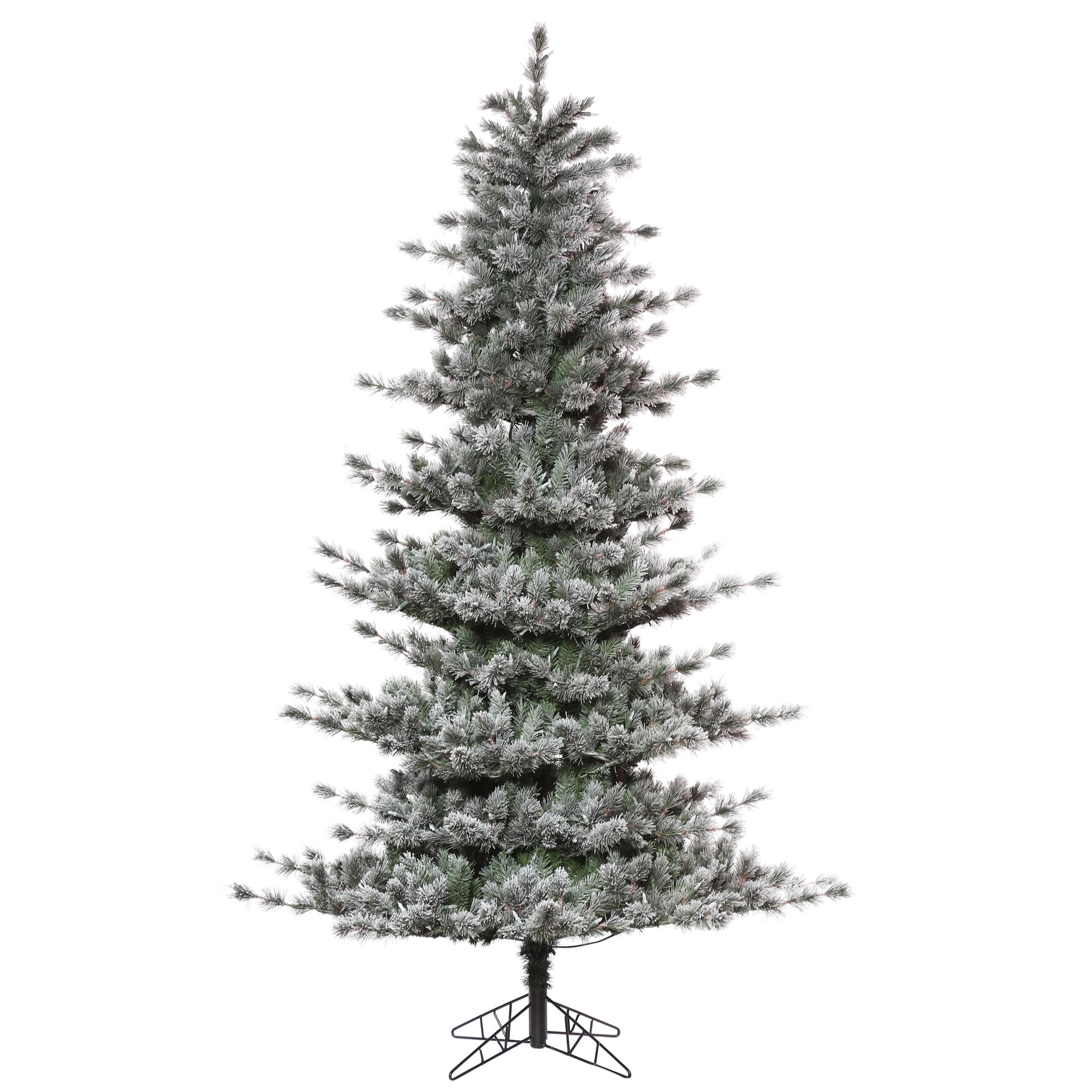 Vickerman 7.5' x 56" Frosted Lacey Artificial Christmas Tree, Unlit