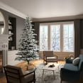 thumbnail image 1 of Vickerman 7.5' x 57" Flocked Sierra Fir Artificial Christmas Tree, Unlit, 1 of 6