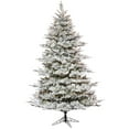 thumbnail image 1 of Vickerman 7.5' x 60" Flocked Kiana Artificial Christmas Tree, Dura-Lit® LED Warm White Mini Lights, 1 of 2