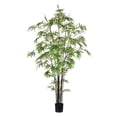 thumbnail image 1 of Vickerman 7' Artificial Potted Black Japanese Bamboo Tree., 1 of 3