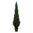 thumbnail image 1 of Vickerman 7' Artificial Potted Green Cedar Tree., 1 of 6