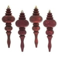 thumbnail image 1 of Vickerman 7" Burgundy 4-Finish Finial Ornament, 8 per Box, 1 of 5