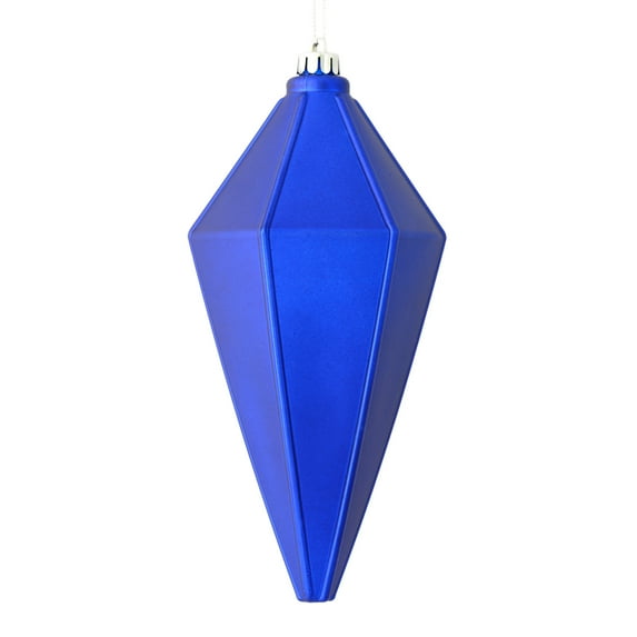 Vickerman 7" Cobalt Blue Matte Lantern Christmas Ornament, 4 per Bag