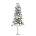 thumbnail image 1 of Vickerman 7' Flocked Alpine Artificial Christmas Tree, Clear Dura-Lit lights, 1 of 6