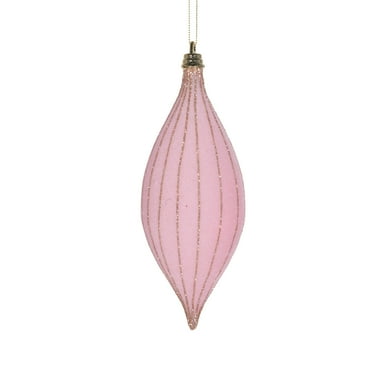 Vickerman 7" Light Pink Shuttle Ornament, 3 per bag.