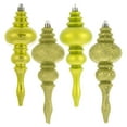 thumbnail image 1 of Vickerman 7" Lime 4-Finish Finial Ornament, 8 per Box, 1 of 5