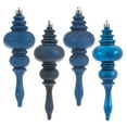 thumbnail image 1 of Vickerman 7" Midnight Blue 4-Finish Finial Ornament, 8 per Box, 1 of 4