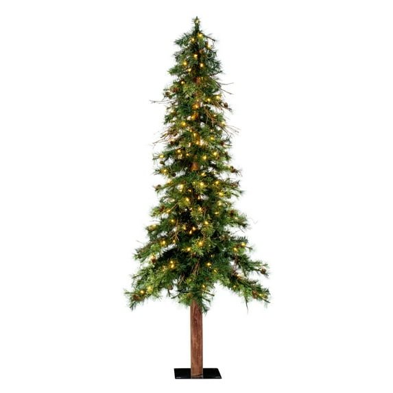 Vickerman 7' Mixed Country Alpine Artificial Christmas Tree, Warm White Dura-Lit® LED Lights