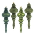 thumbnail image 1 of Vickerman 7" Moss Green 4-Finish Finial Ornament, 8 per Box, 1 of 5