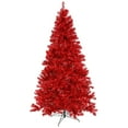 thumbnail image 1 of Vickerman 7' Red Artificial Christmas Tree, Red Dura-lit LED Lights., 1 of 2