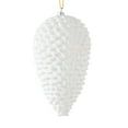 thumbnail image 1 of Vickerman 7" White Matte Glitter Pinecone Christmas Ornament, 4 per pack, 1 of 3