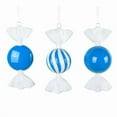 thumbnail image 1 of Vickerman MT253002W 7 in. Blue Enamel Candy Assortment Ornament - 3 per Bag, 1 of 1