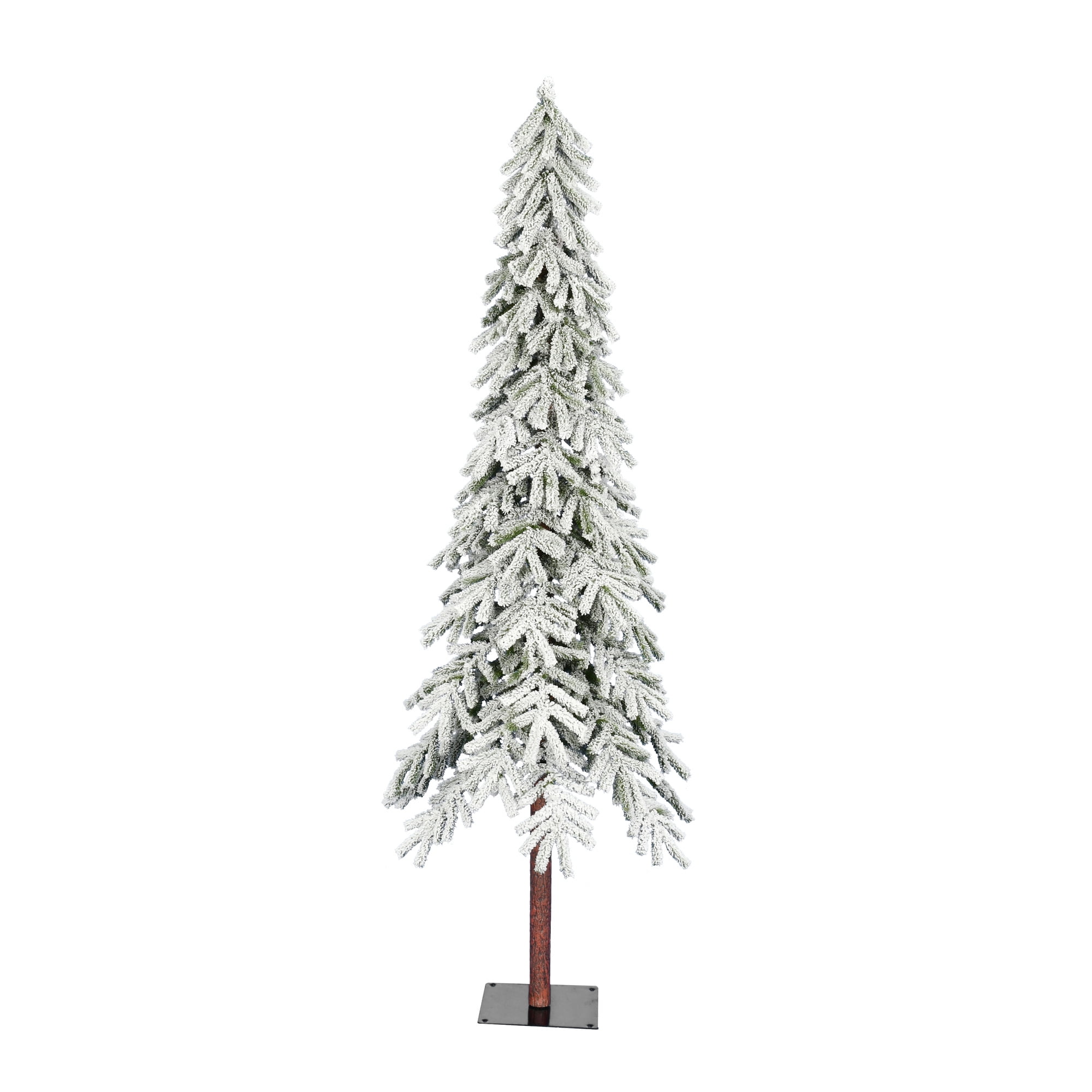 Vickerman 7' x 42" Flocked Alpine Artificial Christmas Tree, Unlit