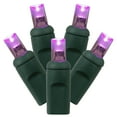 thumbnail image 1 of Vickerman 70 Purple Wide Angle LED Single Mold light on Green Wire, 35' Christmas Light Strand, 1 of 2