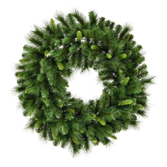 Vickerman 72" Bangor Mixed Pine Artificial Christmas Wreath, Unlit