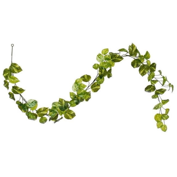 Vickerman FTL251172UV 72 in. Artificial Manjula Pothos UV Garland, Green