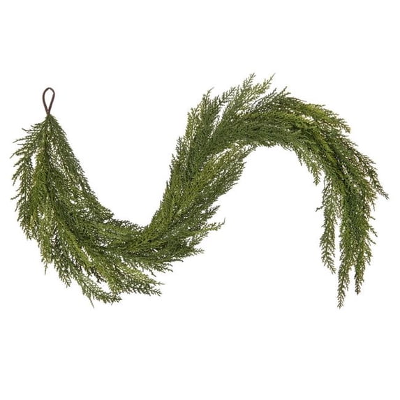 Vickerman RY250172 72 in. Green Cedar Christmas Garland