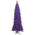 thumbnail image 1 of Vickerman 78" PVC Fir Dura-lit LED Artificial Christmas Tree in Flocked Purple, 1 of 3