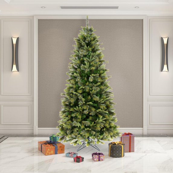 Vickerman 8.5' Cashmere Slim Artificial Christmas Tree, Unlit