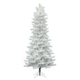 thumbnail image 1 of Vickerman 8.5' Crystal White Pine Slim Artificial Christmas Tree, Unlit, 1 of 5