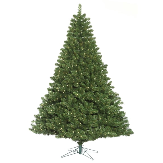 Vickerman 8.5' Oregon Fir Artificial Christmas Tree, Wide Angle Single Mold Warm White LED Lights