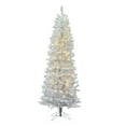 thumbnail image 1 of Vickerman 8.5' White Salem Pencil Pine Artificial Christmas Tree, 400 Warm White LED Lights, 1 of 2