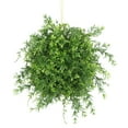 thumbnail image 1 of Vickerman 8" Artificial Green Mini Bamboo Leaf Ball., 1 of 3