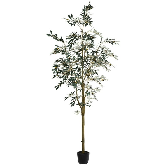 Vickerman 8' Artificial Potted Olive Tree.