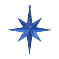 thumbnail image 1 of Vickerman 8" Blue Iridescent Glitter Bethlehem Star Christmas Ornament, 4 per Box, 1 of 3