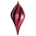 thumbnail image 1 of Vickerman 8'' Burgundy Glitter Swirl Drop Christmas Ornament, 1 of 1