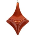 thumbnail image 1 of Vickerman 8" Burnish Orange Candy Glitter Drop Christmas Ornament, 1 of 3
