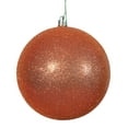 thumbnail image 1 of Vickerman 8" Burnished Orange Glitter Ball Ornament, 1 of 2